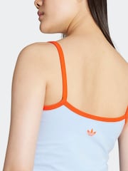 adidas Originals Blue/Orange Soccer Summer Binding Vest Top - Image 5 of 6