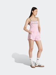 adidas Originals Pink/Green Soccer Summer Binding Vest Top - Image 3 of 6