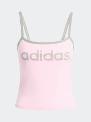 adidas Originals Pink/Green Soccer Summer Binding Vest Top - Image 6 of 6