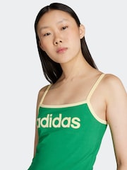 adidas Originals Green Soccer Summer Binding Vest Top - Image 4 of 6