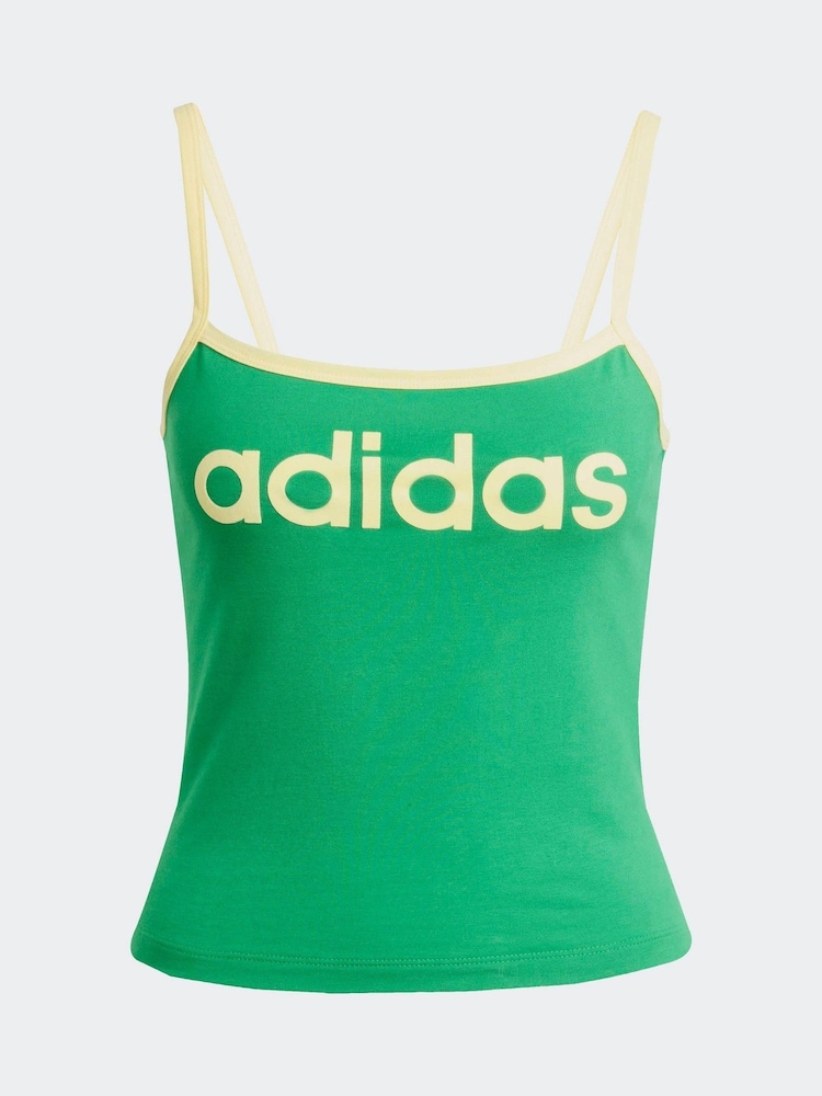 adidas Originals Green Soccer Summer Binding Vest Top - Image 6 of 6