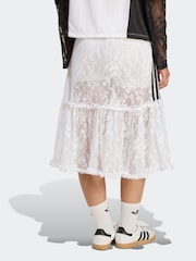 adidas Originals White Soccer Summer Lace Skirt With Shorts - Image 2 of 6