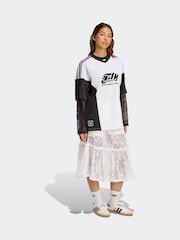 adidas Originals White Soccer Summer Lace Skirt With Shorts - Image 3 of 6