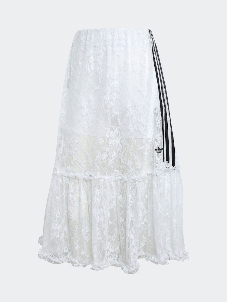 adidas Originals White Soccer Summer Lace Skirt With Shorts - Image 6 of 6