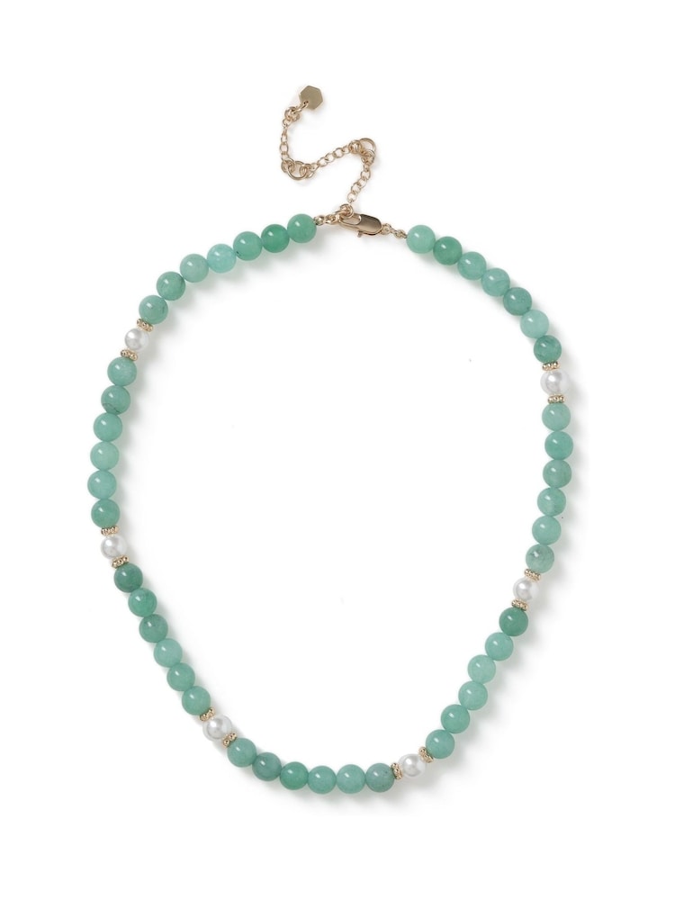 Aela Green Stone Necklace - صورة 1 من 3 Aela Green Stone Necklace - صورة 1 من 3