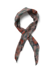 Aela Green Abstracted Print Scarf - Image 3 of 3