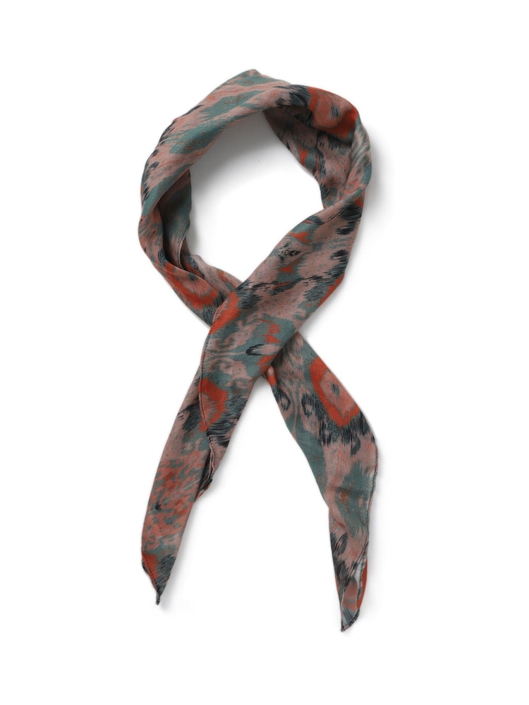 Aela Green Abstracted Print Scarf - Image 3 of 3