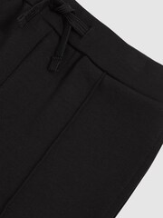 Reiss Black Premier Interlock Drawstring Joggers - Image 4 of 4