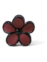 Aela Red Matte Flower Hair Claw - Image 1 of 2