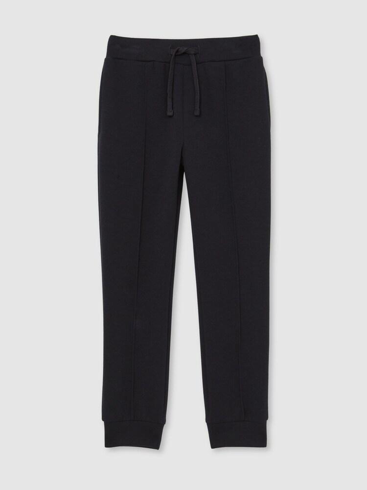 Reiss Navy Blue Premier Interlock Drawstring Joggers - Image 2 of 4