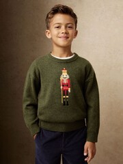 Reiss Green Desmond Jumper - Image 3 of 5