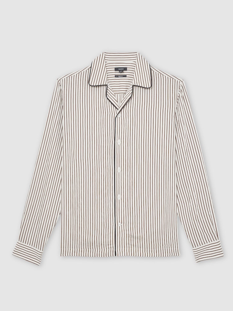 Reiss White/Brown Kemp Shirt - Image 2 of 8