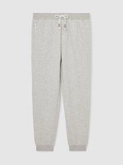 Reiss Grey Finch Cotton-Blend Drawstring Joggers - Image 2 of 6