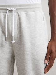 Reiss Grey Finch Cotton-Blend Drawstring Joggers - Image 3 of 6