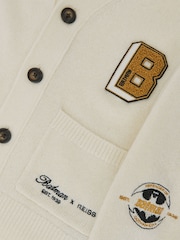 Reiss Off White Kinsley 9-13 yrs Batman | Reiss Badge Cardigan - Image 4 of 4