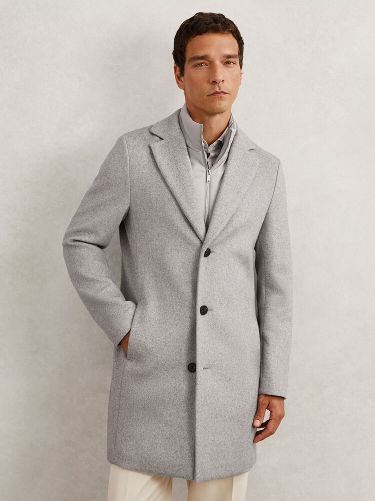 Reiss Soft Grey Gable Gilet - Image 1 of 6 Reiss Soft Grey Gable Gilet - Image 1 of 6