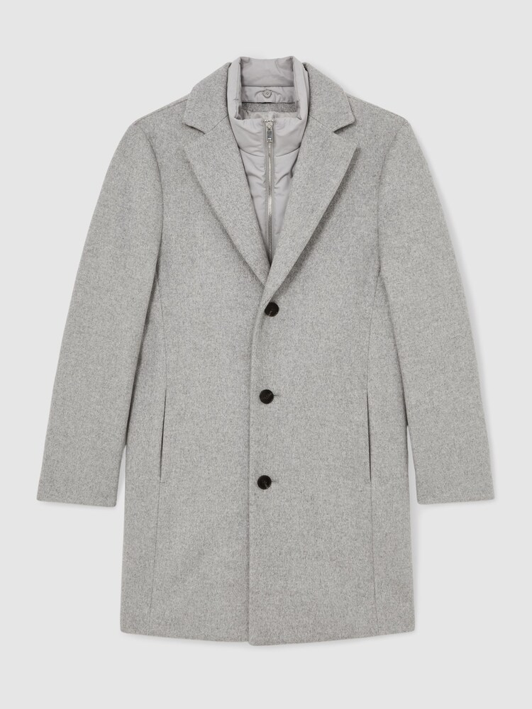 Reiss Soft Grey Gable Gilet - Image 2 of 6 Reiss Soft Grey Gable Gilet - Image 2 of 6