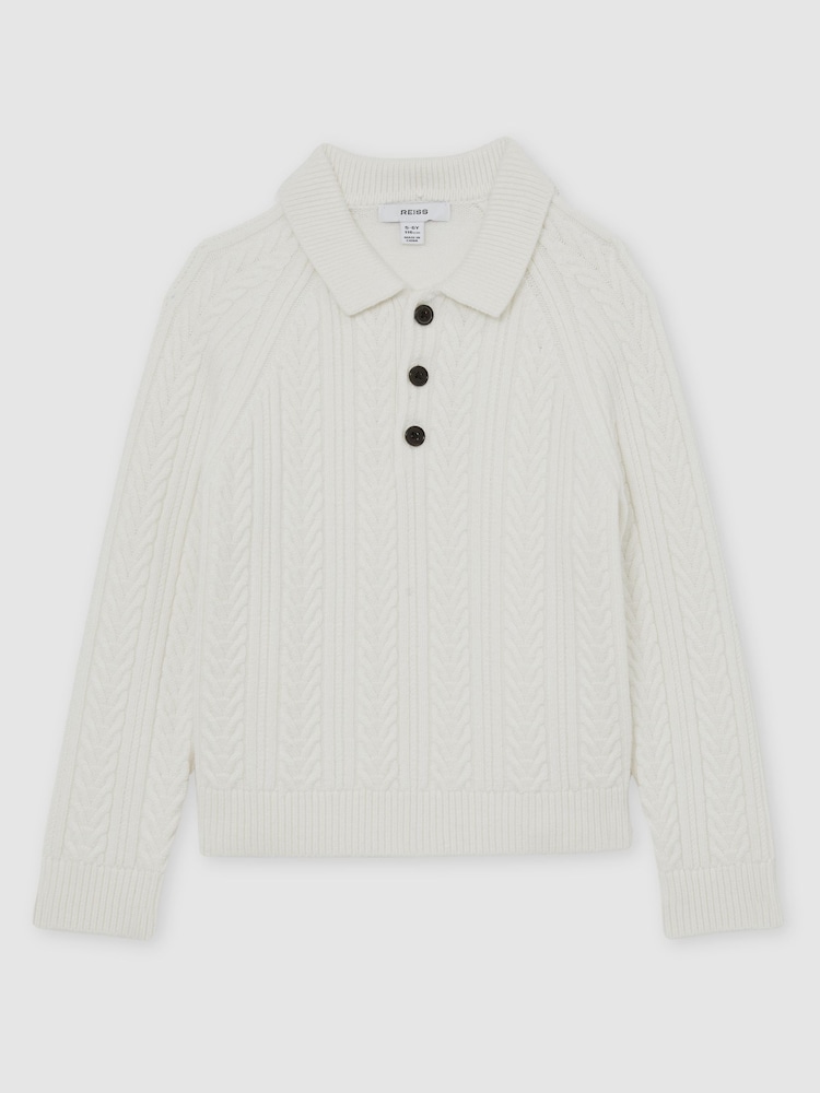 Reiss Off White Evesham Polo Shirt - Image 2 of 5 Reiss Off White Evesham Polo Shirt - Image 2 of 5
