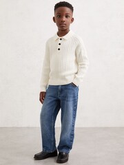 Reiss Off White Evesham Polo Shirt - Image 3 of 5