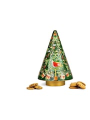 The Silver Crane Company Christmas Tree Musical Rotating Tin Biscuit Gift - Image 2 of 6