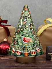 The Silver Crane Company Christmas Tree Musical Rotating Tin Biscuit Gift - Image 6 of 6