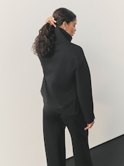 Nothing Ordinary Black Funnel Neck Sweatshirt - Image 4 of 10