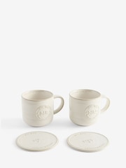 Natural Est. 2026 Country Wedding Mr and Mrs Mug and Coaster Gift Set - Image 3 of 3