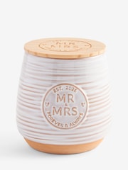 Neutral Est In 2026 Mr and Mrs Wedding Jar Candle - Image 4 of 4