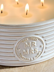 Neutral Est In 2026 Mr and Mrs Wedding 6 Wick Candle - Image 2 of 3