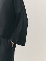 Nothing Ordinary Black Luxe Jersey Kimono Sleeve Hoodie - Image 6 of 9