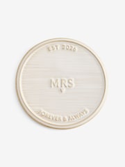 Natural Est in 2026 'Forever and Always' Wedding Coasters MRS - Image 1 of 1