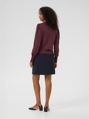 Kaffe Red KAlizza Round Neck Knit Jumper - Image 2 of 6