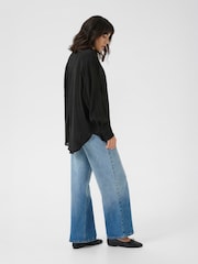 KAanja Long Sleeve Collared Black Shirt - Image 4 of 6