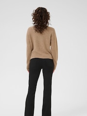 Kaffe KAniel Long Sleeve Knitted Brown Cardigan - Image 2 of 6