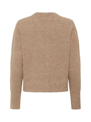 Kaffe KAniel Long Sleeve Knitted Brown Cardigan - Image 6 of 6