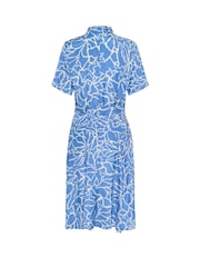 Kaffe Blue KAemine Short Sleeve Printed Dress - Image 4 of 5