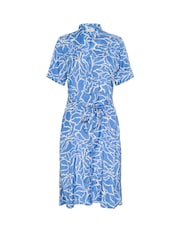 Kaffe Blue KAemine Short Sleeve Printed Dress - Image 5 of 5