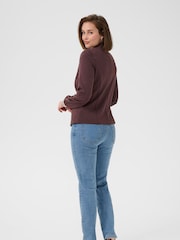 Kaffe Red Kinnie Long Sleeve Single Button Blazer - Image 2 of 6