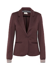 Kaffe Red Kinnie Long Sleeve Single Button Blazer - Image 5 of 6