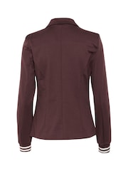 Kaffe Red Kinnie Long Sleeve Single Button Blazer - Image 6 of 6