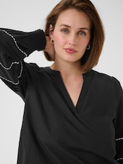 KAapril V-Neck Long Sleeve Blouse - Image 1 of 6