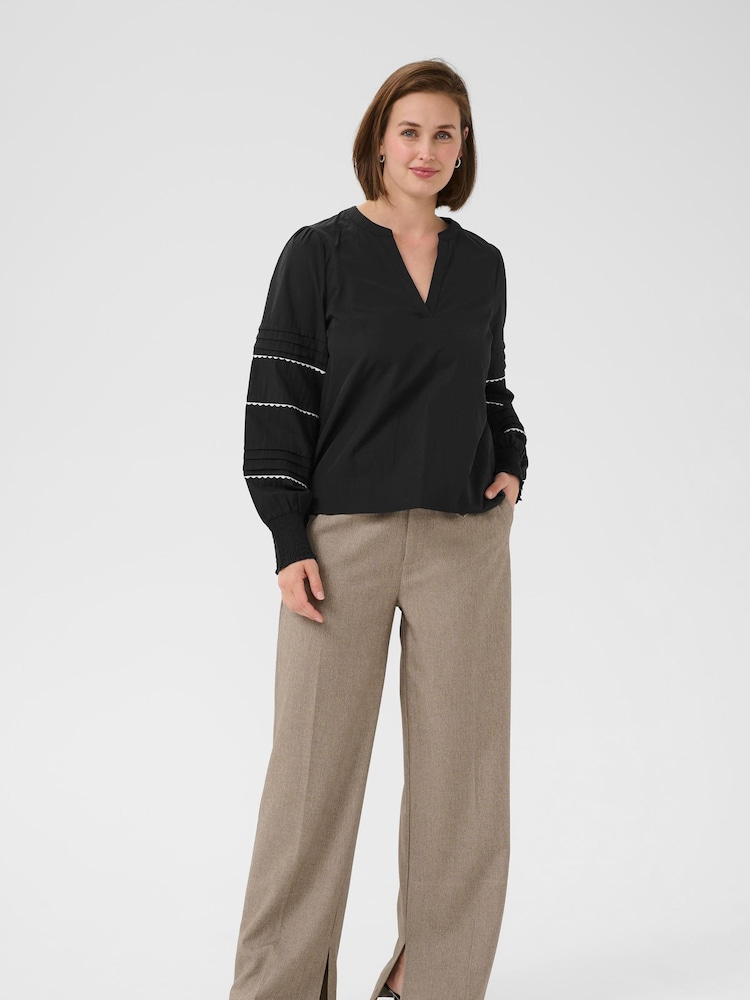 KAapril V-Neck Long Sleeve Blouse - Image 2 of 6
