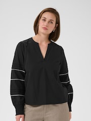 KAapril V-Neck Long Sleeve Blouse - Image 4 of 6