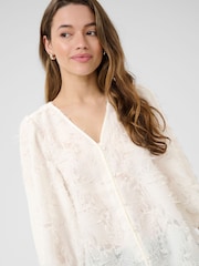 KApariva V-Neck 3/4 Sleeve Blouse - Image 4 of 6