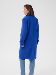 Kaffe Blue KAanne Long Sleeve Coat - Image 2 of 6