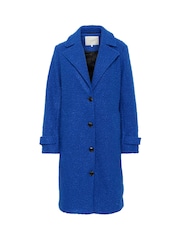 Kaffe Blue KAanne Long Sleeve Coat - Image 5 of 6