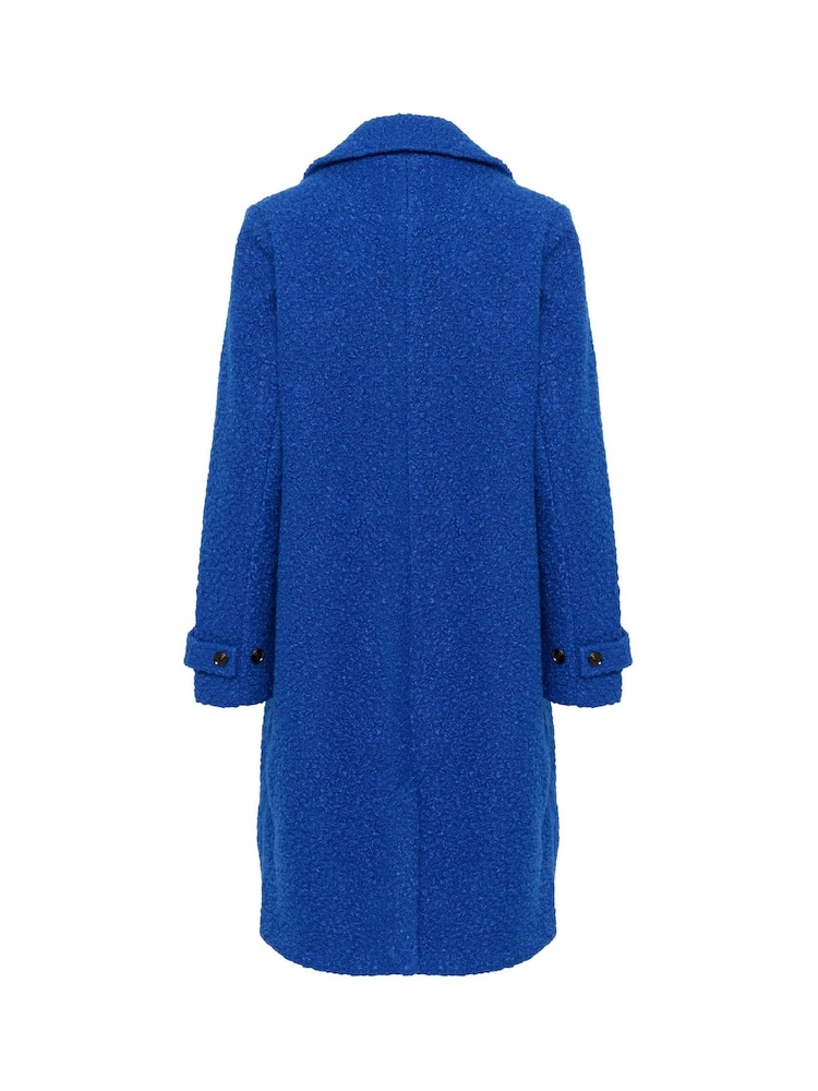 Kaffe Blue KAanne Long Sleeve Coat - Image 6 of 6