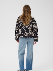 KAkayla Long Sleeve Quilted Black Jacket - Image 3 of 6