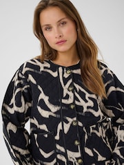 KAkayla Long Sleeve Quilted Black Jacket - Image 4 of 6