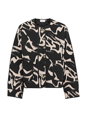 KAkayla Long Sleeve Quilted Black Jacket - Image 5 of 6